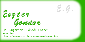 eszter gondor business card